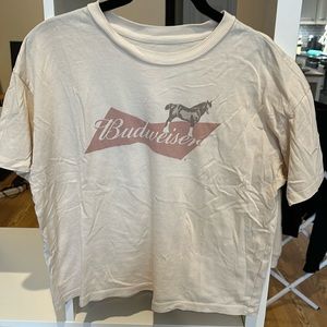 AE Budweiser cropped tee